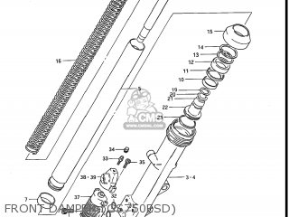 FRONT DAMPER (GS750ESD) - GS750E 1983 (D) USA (E03)