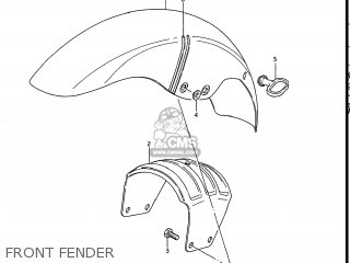 FRONT FENDER - GS750E 1983 (D) USA (E03)