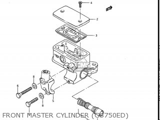 FRONT MASTER CYLINDER (GS750ED) - GS750E 1983 (D) USA (E03)
