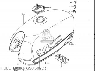 FUEL TANK (GS750ED) - GS750E 1983 (D) USA (E03)