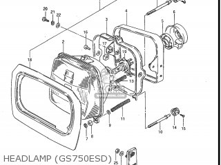 HEADLAMP (GS750ESD) - GS750E 1983 (D) USA (E03)