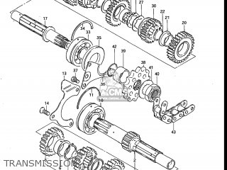 TRANSMISSION - GS750E 1983 (D) USA (E03)