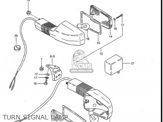 TURN SIGNAL LAMP - GS750E 1983 (D) USA (E03)