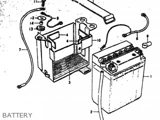 BATTERY - GS750EC 1977 (B) USA (E03)