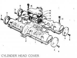 CYLINDER HEAD COVER - GS750EC 1977 (B) USA (E03)