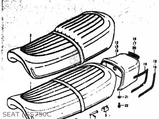 SEAT (GS750C - GS750EC 1977 (B) USA (E03)