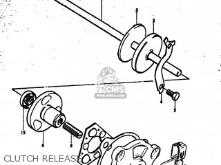 CLUTCH RELEASE - GS750EC 1978 (C) USA (E03)