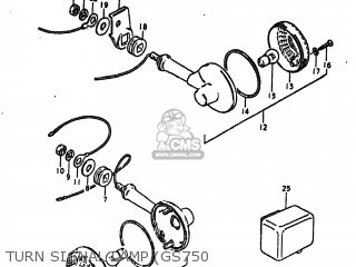 TURN SIGNAL LAMP (GS750 - GS750EC 1978 (C) USA (E03)