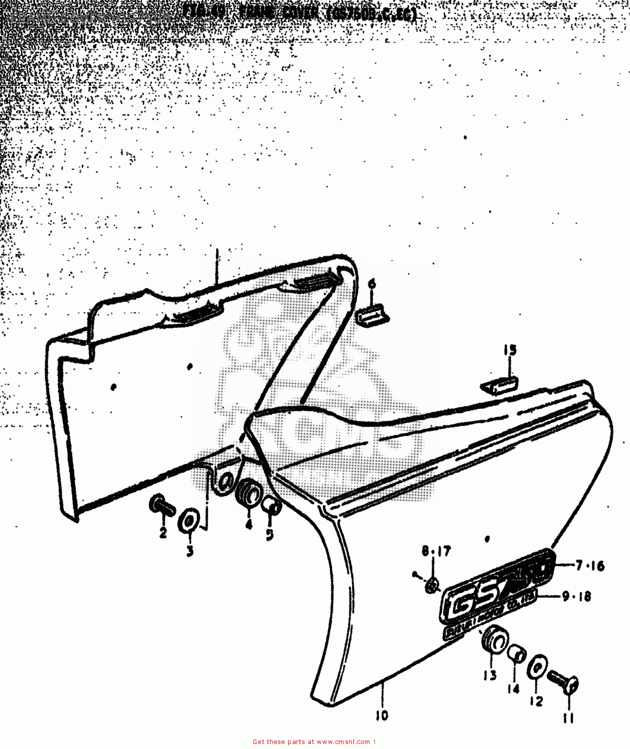 FRANE COVER (GS750B GS750EC 1979 (N) USA (E03)
