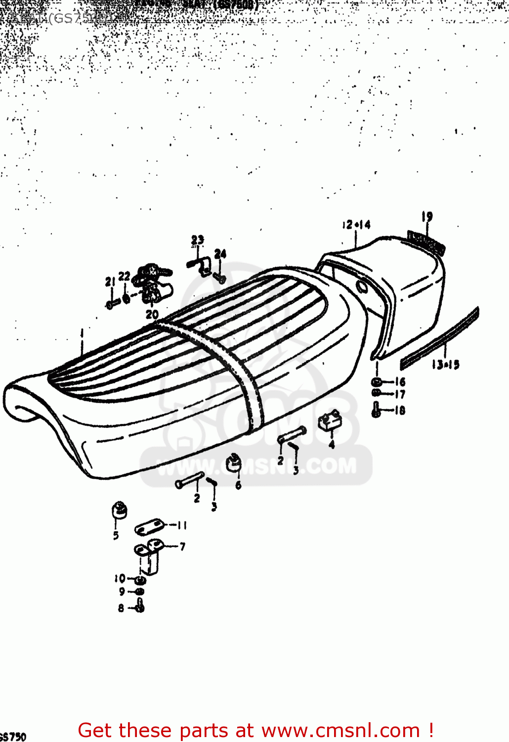SEAT (GS750B) GS750EC 1979 (N) USA (E03)