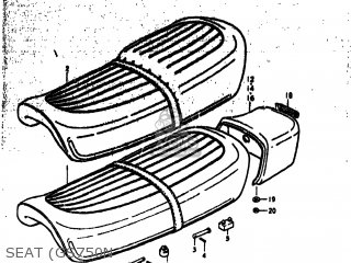 SEAT (GS750N - GS750EC 1979 (N) USA (E03)