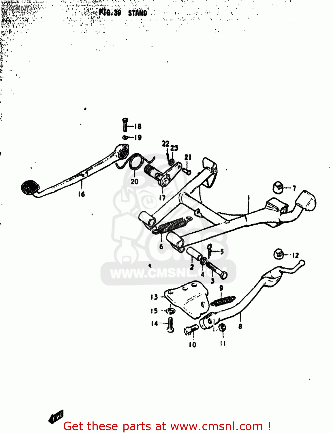 STAND GS750EN 1977 (B) USA (E03)