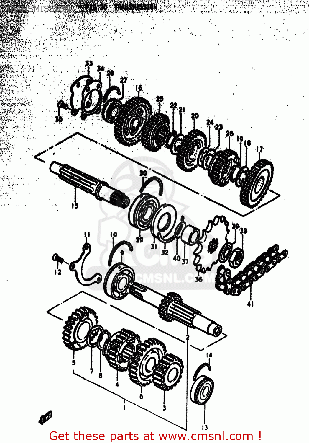 TRANSMISSION GS750EN 1977 (B) USA (E03)