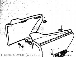 FRANE COVER (GS750B - GS750EN 1977 (B) USA (E03)