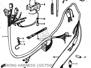 WIRING HARNESS (GS750C - GS750EN 1978 (C) USA (E03)
