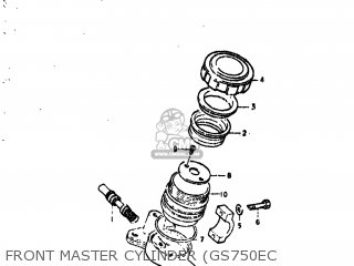 FRONT MASTER CYLINDER (GS750EC - GS750EN 1979 (N) USA (E03)