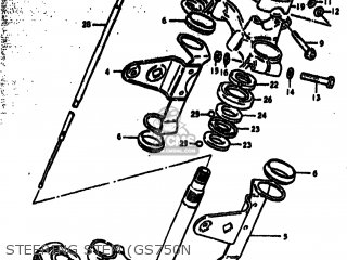 STEERING STEM (GS750N - GS750EN 1979 (N) USA (E03)