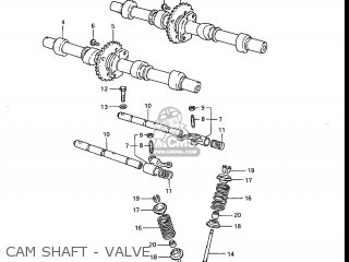 CAM SHAFT - VALVE - GS750ES 1983 (D) USA (E03)