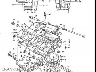 CRANKCASE - GS750ES 1983 (D) USA (E03)