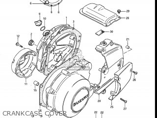 CRANKCASE COVER - GS750ES 1983 (D) USA (E03)