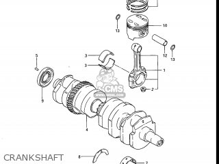 CRANKSHAFT - GS750ES 1983 (D) USA (E03)