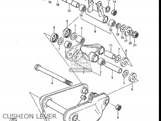 CUSHION LEVER - GS750ES 1983 (D) USA (E03)