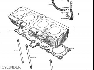 CYLINDER - GS750ES 1983 (D) USA (E03)