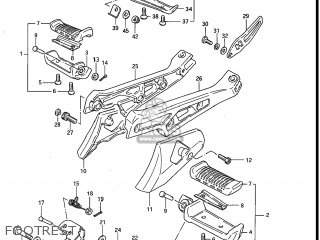 FOOTREST - GS750ES 1983 (D) USA (E03)