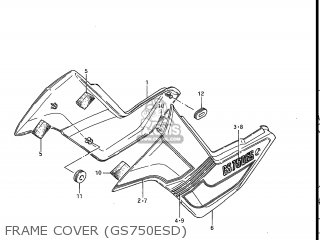 FRAME COVER (GS750ESD) - GS750ES 1983 (D) USA (E03)