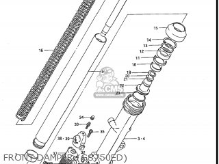 FRONT DAMPER (GS750ED) - GS750ES 1983 (D) USA (E03)