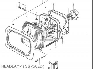 HEADLAMP (GS750ED) - GS750ES 1983 (D) USA (E03)