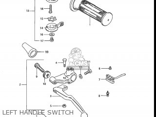 LEFT HANDLE SWITCH - GS750ES 1983 (D) USA (E03)