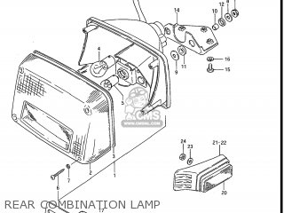 REAR COMBINATION LAMP - GS750ES 1983 (D) USA (E03)
