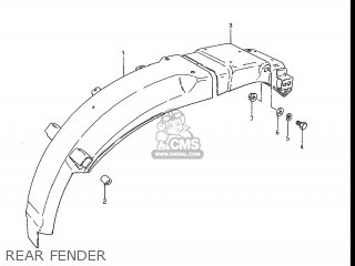 REAR FENDER - GS750ES 1983 (D) USA (E03)