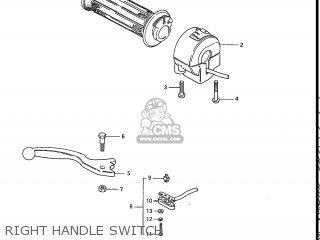 RIGHT HANDLE SWITCH - GS750ES 1983 (D) USA (E03)