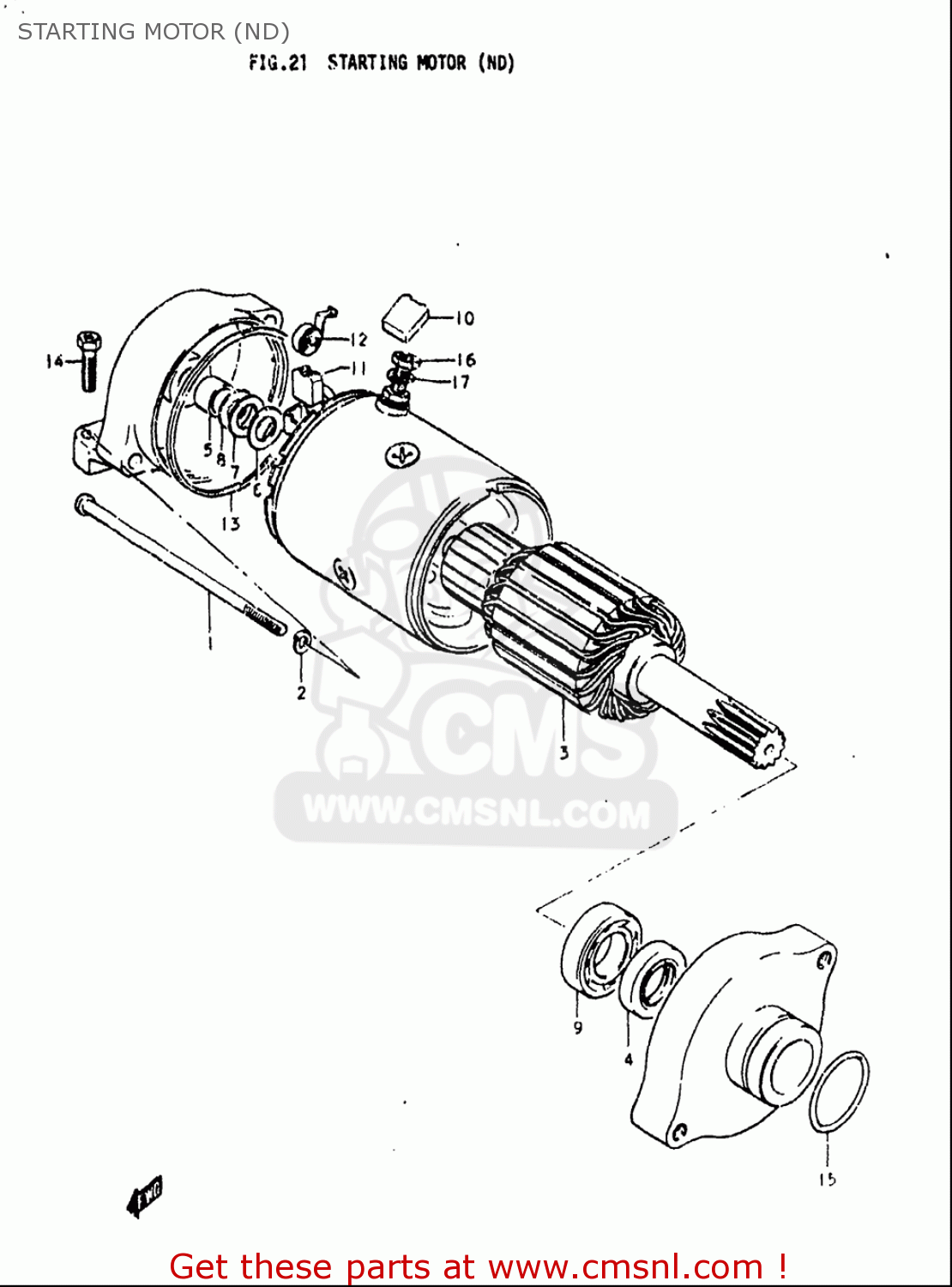 STARTING MOTOR (ND) GS750L 1979 (N) USA (E03)