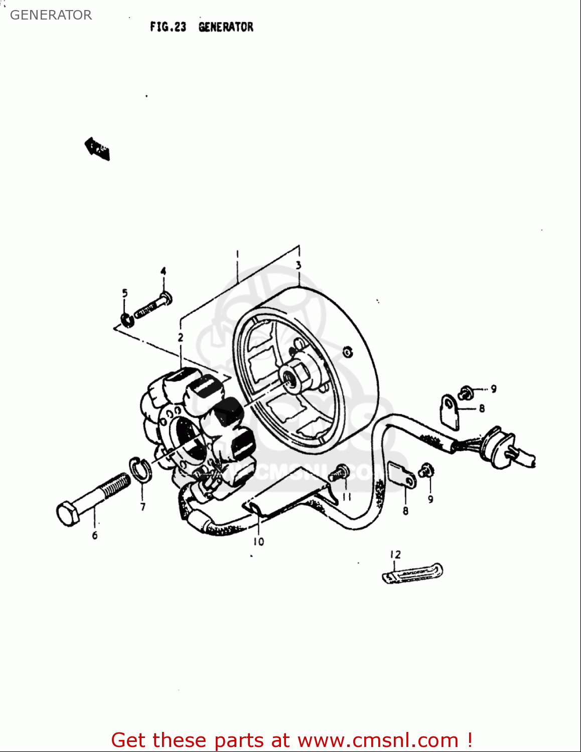 GENERATOR GS750L 1979 (N) USA (E03)