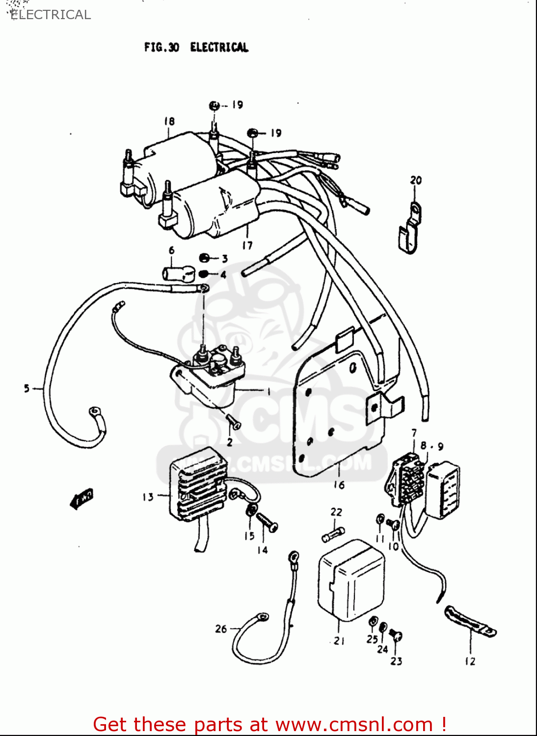 ELECTRICAL GS750L 1979 (N) USA (E03)