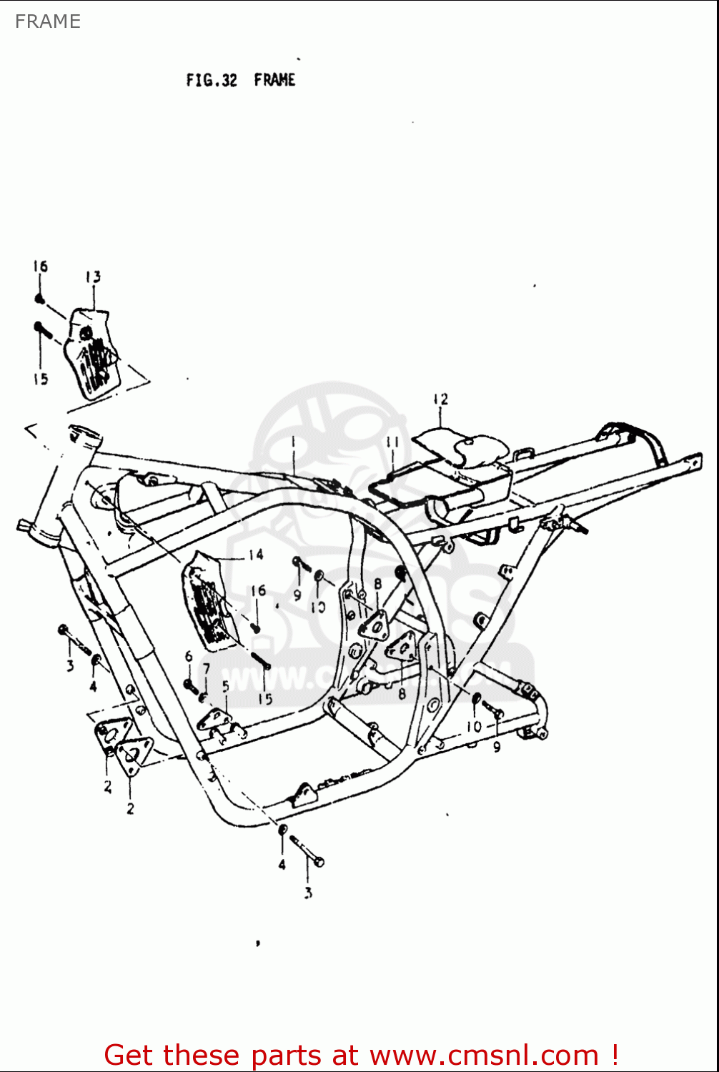 FRAME GS750L 1979 (N) USA (E03)