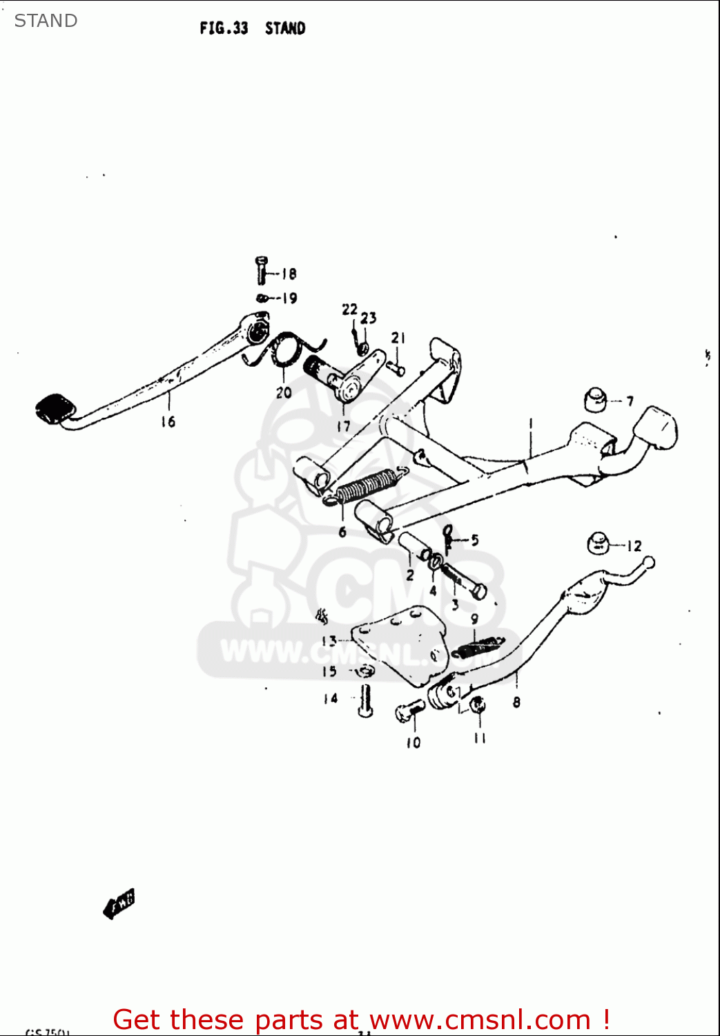 STAND GS750L 1979 (N) USA (E03)