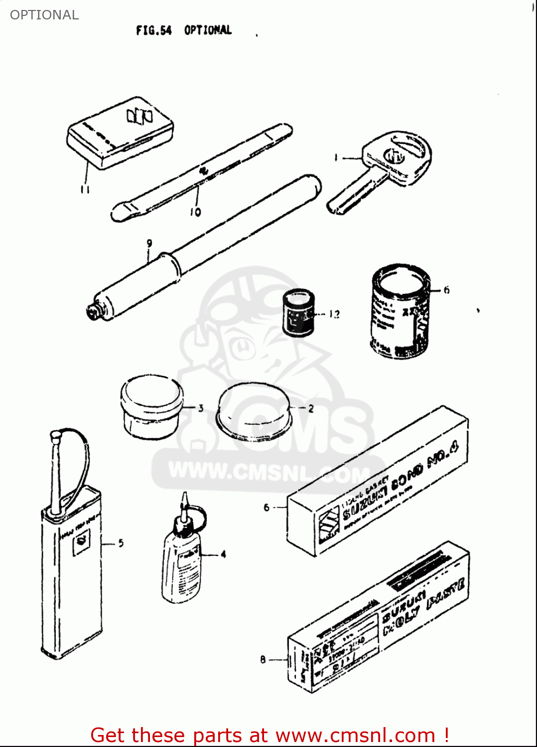OPTIONAL GS750L 1979 (N) USA (E03)