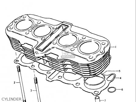 CYLINDER - GS750L 1979 (N) USA (E03)