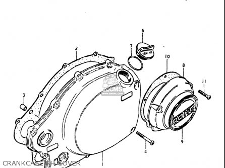 CRANKCASE RH COVER - GS750L 1979 (N) USA (E03)