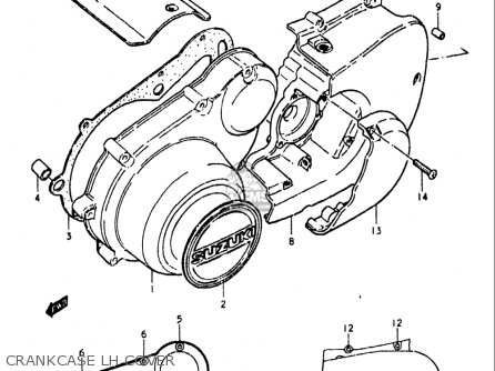 CRANKCASE LH COVER - GS750L 1979 (N) USA (E03)
