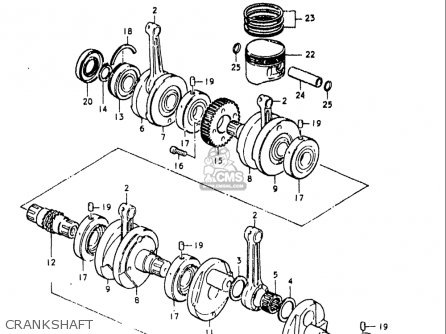 CRANKSHAFT - GS750L 1979 (N) USA (E03)