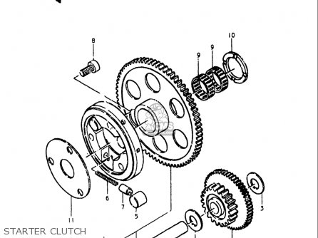 STARTER CLUTCH - GS750L 1979 (N) USA (E03)