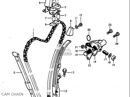 CAM CHAIN - GS750L 1979 (N) USA (E03)