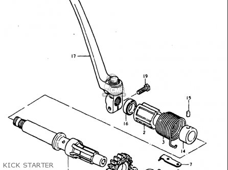 KICK STARTER - GS750L 1979 (N) USA (E03)