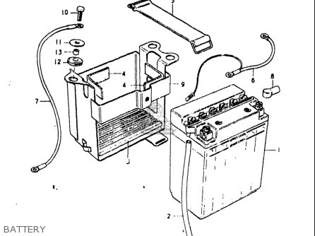 BATTERY - GS750L 1979 (N) USA (E03)