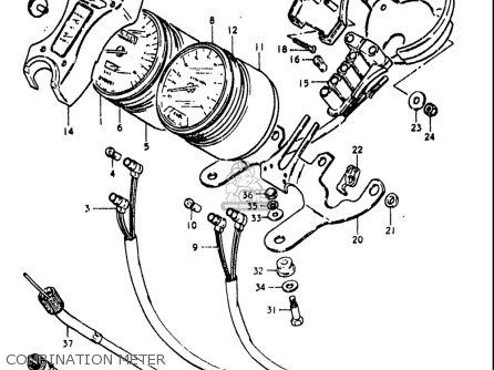 COMBINATION METER - GS750L 1979 (N) USA (E03)